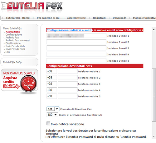 Fax 03 Ricevere Fax Gratis via Email