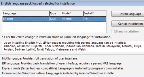 Express Installation Mode Vistalizator