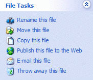 Opzioni di gestione dei files