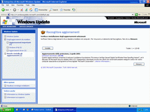 Internet Explorer 6 e il nuovo WindowsUpdate