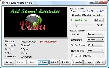 All Sound Recorder Vista