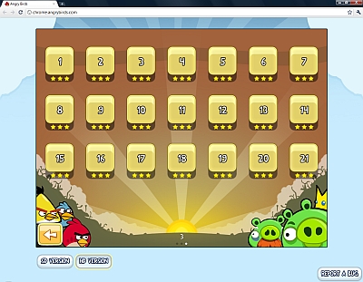 Adoperando un semplice trucco è possibile sbloccare tutti i livelli di Angry Birds su Google Chrome