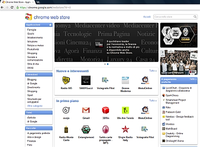 Il Chrome Web Store ora è disponibile anche in Italia