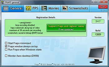 Fraps 3.4.7 Fraps 3.4.7