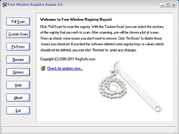 Free Window Registry Repair 2.6