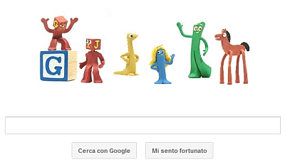 Il logo di Google dedicato ad Art Clokey