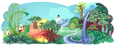 Il logo di Google per il Giorno della Terra