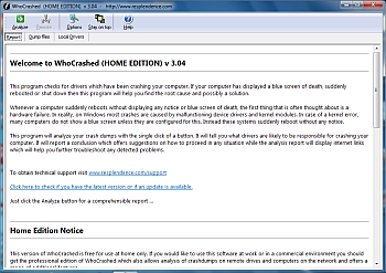 WhoCrashed Home Edition 3.04