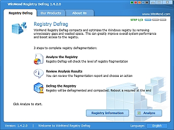 WinMend Registry Defrag