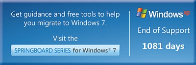 Windows XP End Of Support Countdown Gadget Windows XP End Of Support Countdown Gadget