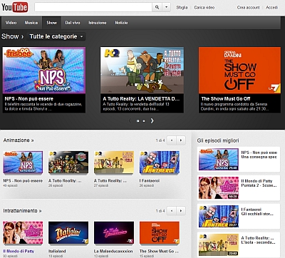 YouTube Shows YouTube Shows