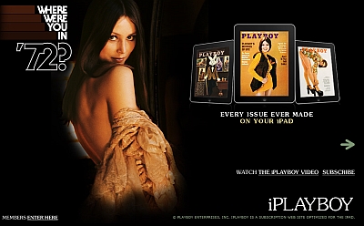 iPLAYBOY, il sito della famosa rivista erotica, ottimizzato per iPad